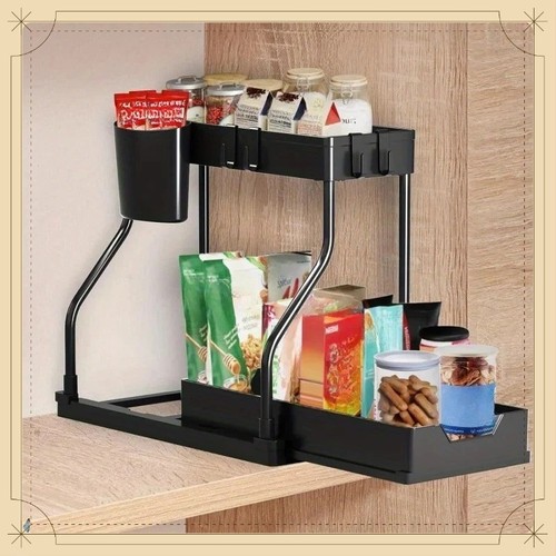 Under sink organizer tier - sink,