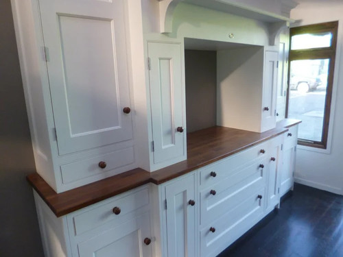 Painted bespoke kitchen sink - kitchen,