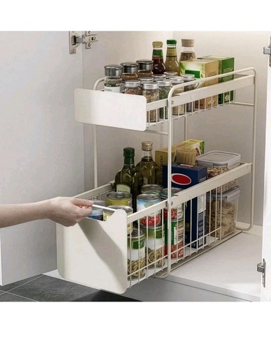 Tier under sink organizer - under,