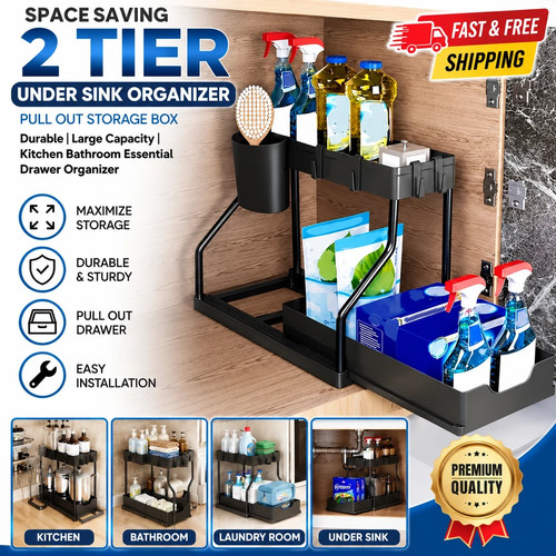 Under sink organizer - organizer, tier
