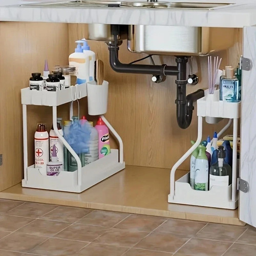 Under sink organizer tier - sink,