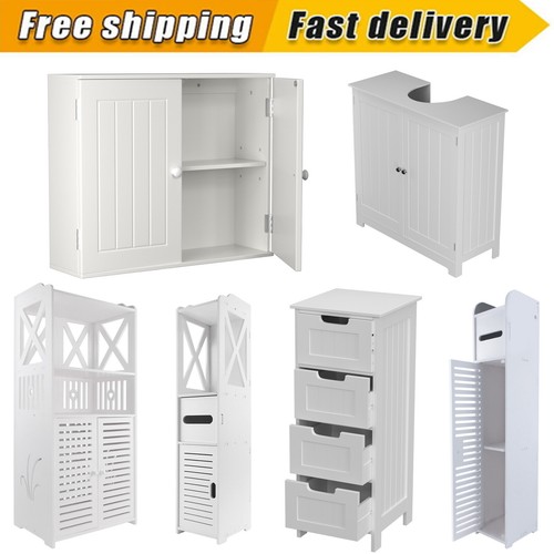 Bathroom floor cabinet storage - bathroom,